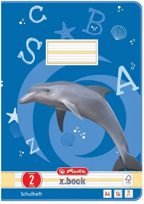 Produktbild von Schulheft A4 16 Blatt Lineatur 02 Packung mit 10 Stück
