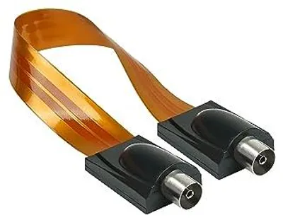 Image de Good Connections : Passage de câbles pour fenêtres SAT/TV, transparent, 26 cm - Antenne/TV - Réseau