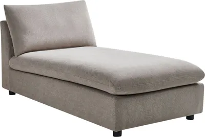 Obrázek produktu pro BELIANI Lenoška taupe polyesterová látka čalounění bez područek moderní styl obývací pokoj