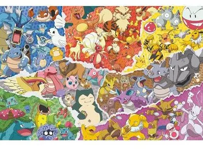 Image de Puzzle pokemon 5000 pièces tortank dracaufeu pikachu bullbizare - collection dessin animé - ravensburger - 168453
