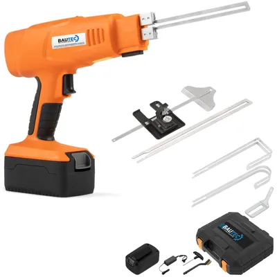 Produktbild von BAUTEC Styroporschneider Akku STYROCUTTER 200W » Set 8 » Kofferset inkl. 2 Akkus » Hartschaumschneider » Handgerät