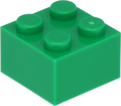 Zdjęcie produktu dla 100 sztuk kamieni 2x2, zielone