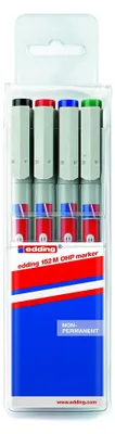 Produktbild von edding 4er SET M Folienschreiber 4-152-4 non-permanent sortiert 4 St./Pack. 152 M