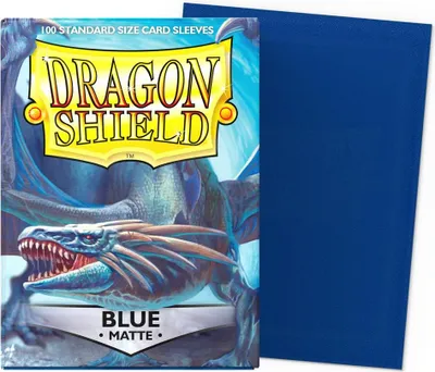 Produktbild von Dragon Shield Matte Blue Card Sleeves – Standard Size – 100 Count
