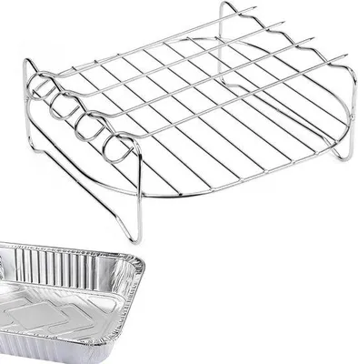 Zdjęcie produktu dla Nierdzewne akcesoria do grillowania i pieczenia do półform ze stali nierdzewnej – 19 cm – Akcesoria do grillowania i pieczenia – Nadają się do piekarnika i zmywarki