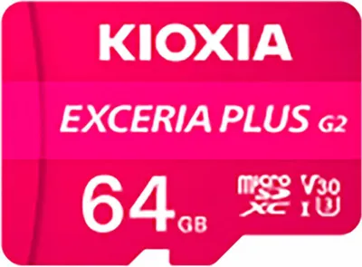 Produktbild von Kioxia microSD Exceria Plus LMPL2M064GG2 - Micro SD