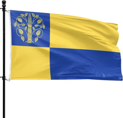 Imagen del producto de Bandeira Westerwolde, poliéster, 90 x 150 cm, para asta de bandera