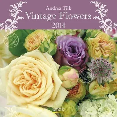 Produktbild von Vintage Flowers 2014. Broschürenkalender: Broschürenkalender mit Ferienterminen