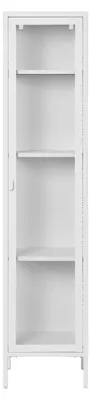 Productafbeelding van House Nordic Vitrinekast Brisbane Slim Staal Wit 180cm
