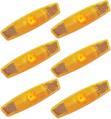 Immagine prodotto di 6 riflettori per bicicletta, catarifrangenti, riflettori per bicicletta, riflettori per bicicletta, raggi, set di riflettori per mountain bike, MTB, bicicletta, bambini