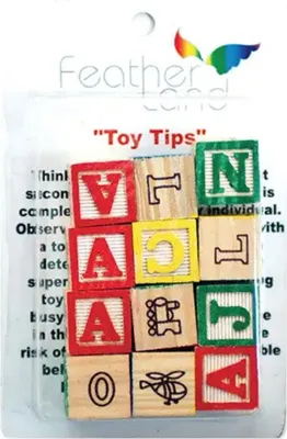 Image de Blocs ABC taille M - 12 pièces - pièces détachées pour fabriquer des jouets pour perroquets ou un jouet pour les pattes