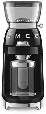 Obrázek produktu pro Smeg CGF03BLEU, Mlýnek na kávu, 240 g, Kónický mlecí kámen, Nerezová ocel, Černá, Nerezová ocel, Plast