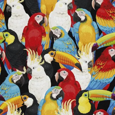 Image de OUTDOOR DÉCORDS OXFORD - Motif Perroquets multicolores I DX712