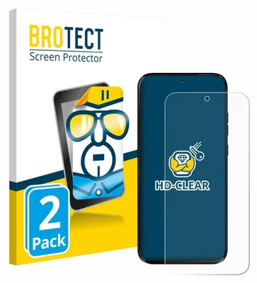 Produktbild von 2x Für Motorola Moto G67 Schutzfolie BROTECT Displayschutz Display Schutz Folie Klar Transparent