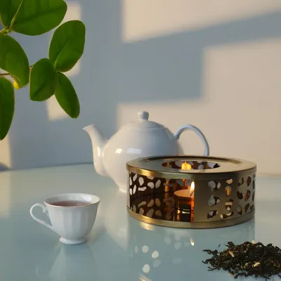 Produktbild von Teewärmer für Teekannen und Kaffeekannen - Edelstahl - 1 Stück - Schwarz - Ø 15 cm