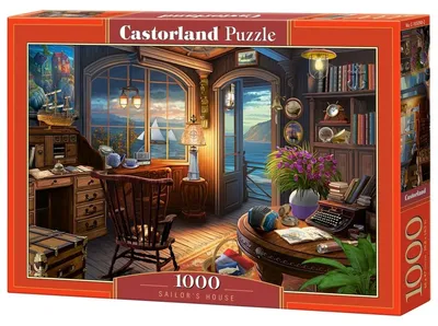 Produktbild von Castorland Sailor's House Puzzle – 1000 Pieces – Cardboard Jigsaw