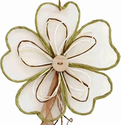 Produktbild von Deko Party Girlande Blume 100 cm  Farbe Sand für Ostern Frühjahr und Herbst