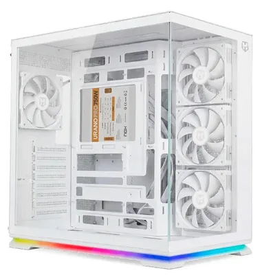 Produktbild von NOX Hummer Galaxy White Mid Tower ATX Gehäuse aus gehärtetem Glas ARGB