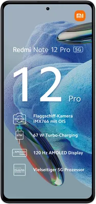 Obrázek produktu pro Xiaomi Redmi Note 12 Pro 5G, 16,9 cm (6,67"), 6 GB, 128 GB, 50 MP, Android 12, Weiß