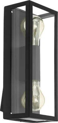 Immagine prodotto di Eglo 98273 ALAMONTE 1 E27 apparecchio da parete/soffitto per esterni nero chiaro IP44