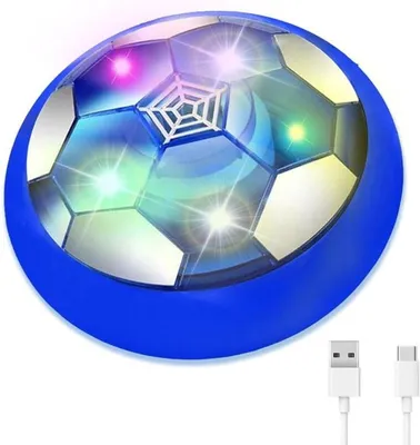 Hover Football Spielzeug für Kinder - Indoor Fußball mit bunten LED-Lichtern - Perfekt für Partys und Spiele für Jungen