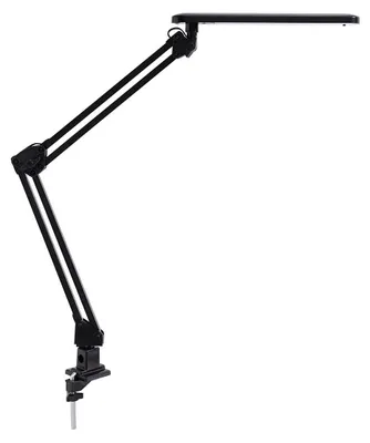 LED-Bürolampe mit Tischklemme, 20 LEDs, 7 W, schwarz