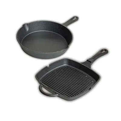 Produktbild von Blackwell Grillpfanne Gusseisen - 23 x 23 cm - Ohne Antihaftbeschichtung