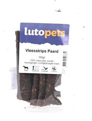 Zdjęcie produktu dla Lutopets, suszone mięso konine dla psów – 100 g
