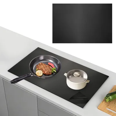 Produktbild von 54 x 90 cm Schutzmatte für Induktionskochfelder, Silikon-Schutzmatte für Induktionskochfelder, magnetische Schutzmatte für Induktionskochfelder, multifunktionale Silikonmatte, wärmeisolierende Matte für Induktionskochfelder
