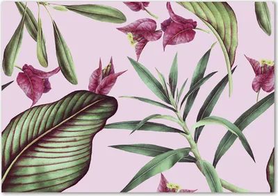 Produktbild von Tulup® Glas-Bild - 100 x 70 - Wandbild aus Glas - Wandkunst - Wandbild hinter gehärtetem Sicherheitsglas - Blumen & Pflanzen - Tropische Blumen - Grün