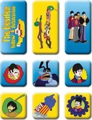 Immagine prodotto di Set di magneti da frigo The Beatles - yellow submarine