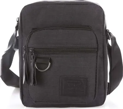 Produktbild von J jones Mittelgroße Herrentasche Umhängetasche Leicht mit echt leder Schwarz