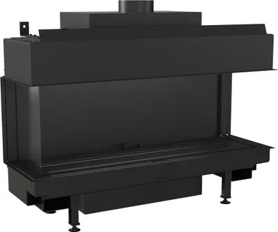 Produktbild von Gaskamin KRATKI LEO 100 dreiseitig Propan Butan ∅ 100/150 9,5 kW