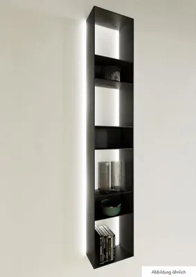 Produktbild von Naber 8041235 transFORM Solitärregal, 900 x 300 x 180 mm (H x B x T) für Regalsystem, schwarz matt