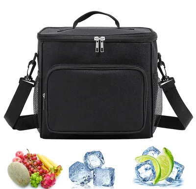 Imagen del producto de Bolsa enfriadora plegable, aislante, de 10 litros, 26x17x24 cm, ideal para picnics