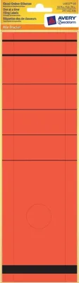 Obrázok produktu pre 10x štítky na jednotlivé zložky široké 297x61 mm červené
