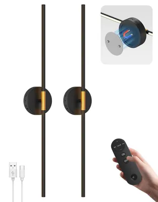 Obrázok produktu pre Bezdrôtová nástenná lampa s diaľkovým ovládaním - 72 cm LED do interiéru