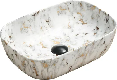 Produktbild von Mexen Rita Aufsatzwaschbecken 45 x 32 cm, weißes Stein - 21084595