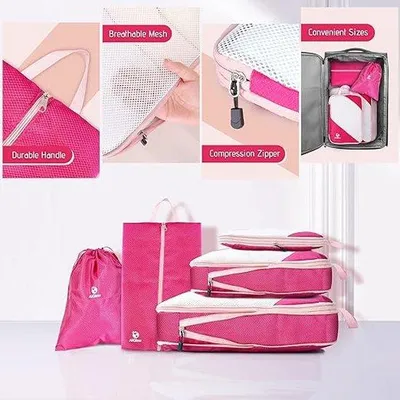 Produktbild von Famanu Gepäckorganizer Set 5 - Kompressionswürfel und Taschen
