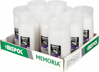 Obrázek produktu pro Náplně do parafínových svíček BISPOL P500 80H 10ks.