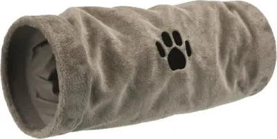 Produktbild von Trixie Crunch Plüschtunnel, 60 cm - Grau