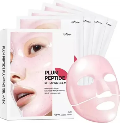 Productafbeelding van Opvullende gelmasker met pruimpeptiden, 4 x 35 gram