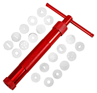 Produktbild von Tonextruder-Set mit Quetschwerkzeugen und Formensätzen für Modellierarbeiten