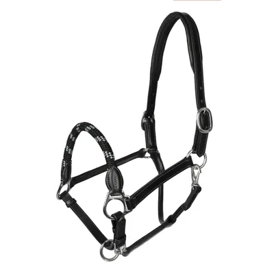 Produktbild von Acavallo Lederhalfter mit ergonomischem Genickschutz – Nasenriemen aus Seil