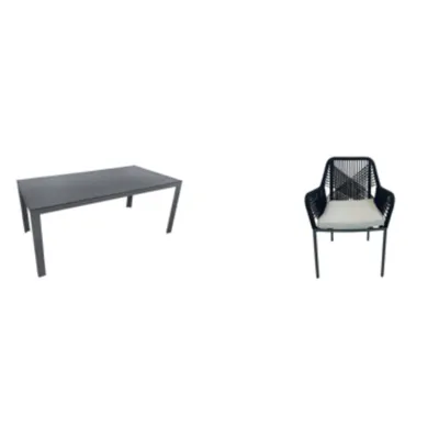 Produktbild von greemotion Gartenlounge-Set Valletta Lounge-Set Aluminium 5-teilig inkl. Kissen