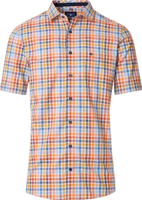 Produktbild von Redmond - Comfort Fit - Herren Freizeithemd Kurzarm (251070999), Größe:XL, Farbe:Orange(40)