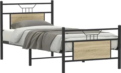 Image de Cadre de lit sans matelas chêne sonoma 80x200 cm