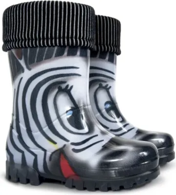 Obrázek produktu pro Gumáky / holínky Demar zateplené Twister Lux Print S zebra 26/27