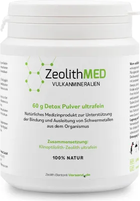 Produktbild von Zeolith MED Detox Pulver ultrafein 60g - Medizinprodukt