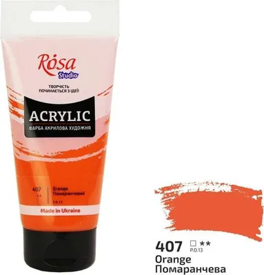 Produktbild von Acrylfarbe Orange 407, 75 ml – Rosa